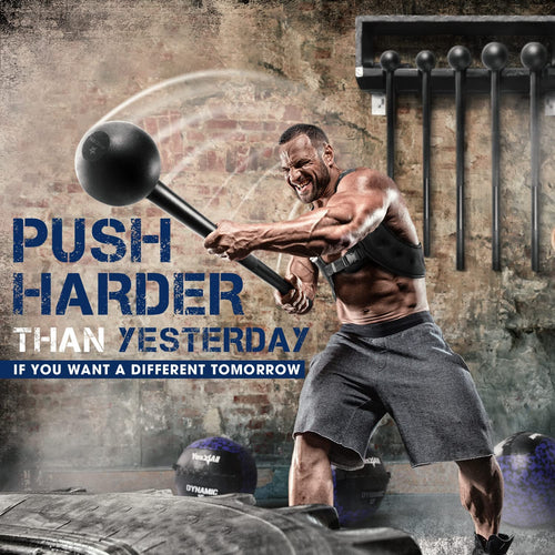 Elevate Your Strength Training with the Ultimate 15 LB Steel Mace Bell - Versatile Adjustable Weights for Full Body Workouts